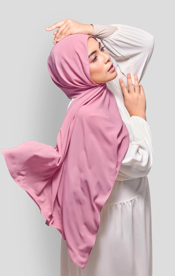 ROYAL SATIN SHAWL | DUSTY PINK